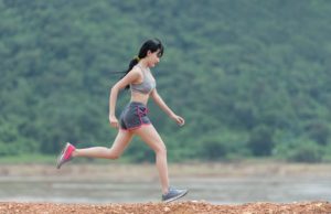woman jogging